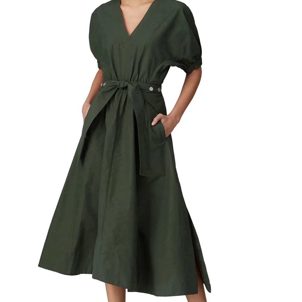 3.1 Phillip Lim Dark Green Long Sleeve Dress